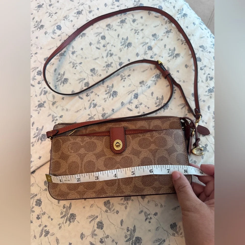 Coach Tan and Red Crossbody Bag - Picture 7 of 9